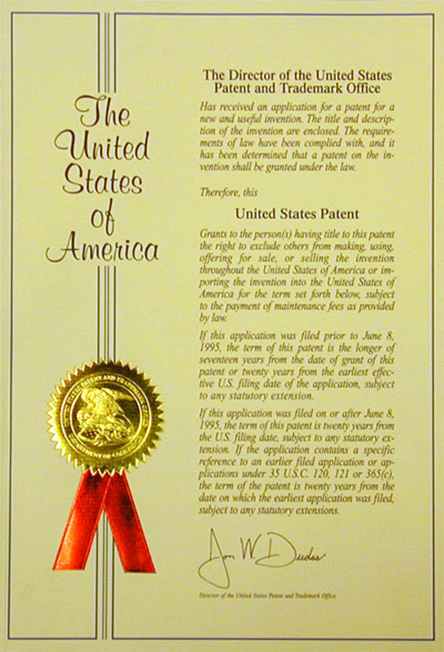 Photo of a Patent Cover